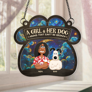 Personalized Gifts For Dog Lovers Window Hanging Suncatcher Ornament 03xqpu030325pa - Ornament - GoDuckee