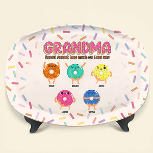 Best Grandma, Donut Forget How Much We Love You, Personalized Resin Plate, Gifts For Grandma - Resin Plate - GoDuckee