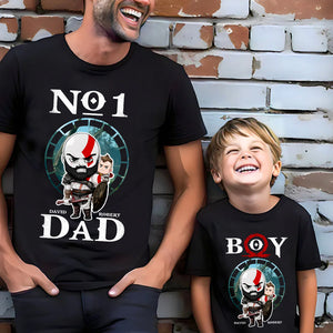 Dad No.1 Dad And Kid 01dnqn050623 Personalized Shirt - Shirts - GoDuckee