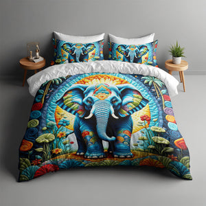 Personalized Gifts For Elephant Lover Quilt Bed Set 04HUMH170125 - Blanket - GoDuckee