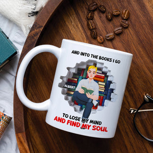 Personalized Gifts For Book Lovers Coffee Mug Reading Book Girl 03KALU040125PA - Coffee Mug - GoDuckee