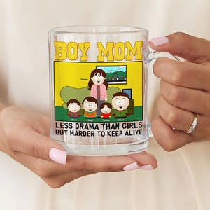 Cute Magical Mom Clear Glass Mug - Personalized Gifts For Mom 01QHQN040425 - Clear Glass Mug - GoDuckee
