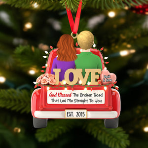 Personalized Gifts For Couple Christmas Ornament 04natn171025 - Ornament - GoDuckee