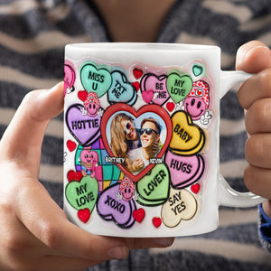 Custom Photo Gifts For Couple 3D Inflated Coffee Mug Miss You My Love - Coffee Mugs - GoDuckee