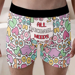 Personalized Gifts For Couple Men's Boxers and Women's Brief 02KAMH031224 - Boxer Briefs - GoDuckee