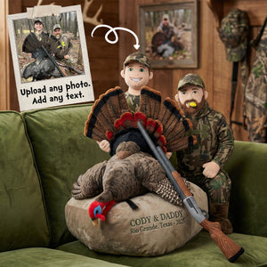 Custom Photo Hunting Trophy Pillow - Personalized Gifts For Hunting Lovers 04QHMG111225 - Pillow - GoDuckee