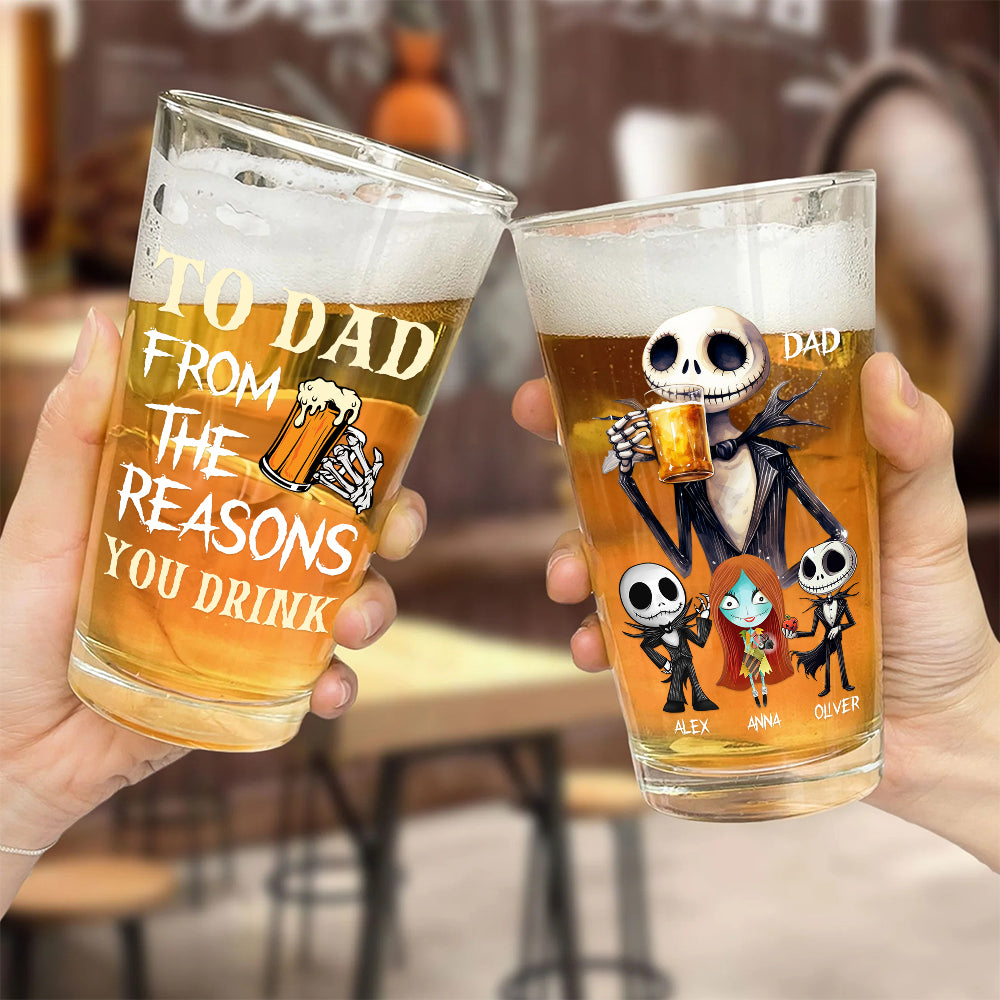 Personalized Gifts For Dad Beer Glass 03QHDT080524 Father's Day - Drinkware - GoDuckee
