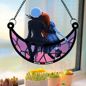 Personalized Gifts For Couple Suncatcher Window Hanging Ornament 03NADT170524 - Ornaments - GoDuckee