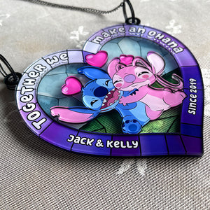 Personalized Gifts For Couple Suncatcher Window Hanging Ornament 02qhqn290524 - Ornament - GoDuckee