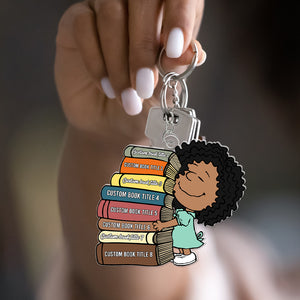 Personalized Gifts For Book Lovers Keychain, Custom Favorite Book Title 02qhqn090125hg - Keychains - GoDuckee