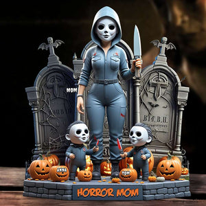 Personalized Gifts For Mom Acrylic Plaque, Horror Mom Slay 01QHDT120425 - Shaped Plaques - GoDuckee