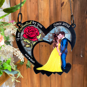 Personalized Gifts For Couples Suncatcher Window Hanging Ornament 03htpu170524pa - Ornaments - GoDuckee
