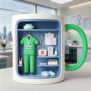 Nurse Coffee Accent Mug - Personalized Gifts For Nurse 03kita241225 - Coffee Mug - GoDuckee