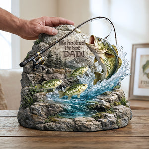 We Hooked The Best Daddy Acrylic Plaque - Personalized Gifts For Dad 02TOMG270226 - Shaped Plaques - GoDuckee