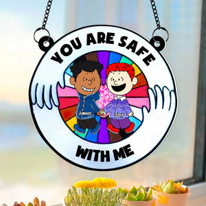Personalized Gifts For Couple Suncatcher Ornament 02OHDT160125DA - Ornament - GoDuckee