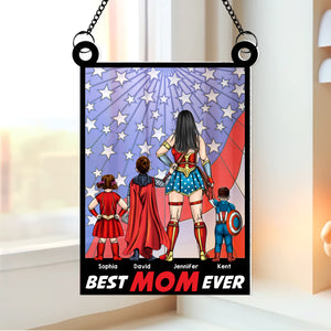 Personalized Gifts For Mom Suncatcher Window Hanging Ornament 07toqn240424pa Mother's Day - Ornaments - GoDuckee