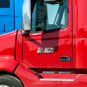 Semi-Truck Car 3D Letters Name Custom Metal Emblems With Double-sided Adhesive Tape 01huhu140825 - Emblems - GoDuckee