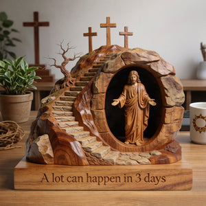 Jesus Easter Day Acrylic Plaque - Gifts For Jesus Lovers 03ohlu060326 - Shaped Plaques - GoDuckee