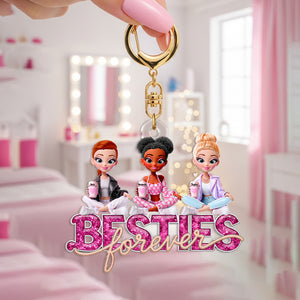 Doll Besties Keychain - Personalized Gifts For Besties 05tglu120625 - Keychains - GoDuckee