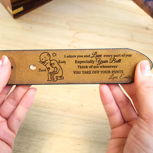 Personalized Gifts For Husband, Boyfriend Secret Message Men's Belt 02natn200524 Father's Day - Belts - GoDuckee