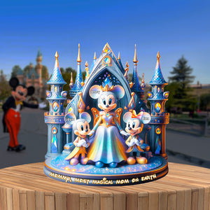 Personalized Gifts For Magical Mom Acrylic Plaque, Most Magical Mom On The Earth - Shaped Plaques - GoDuckee