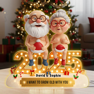 Old Naughty Couple Acrylic Light Box 06ohlu301025 - Personalized Gifts For Couple - Light Box - GoDuckee