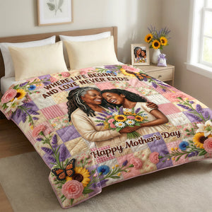 Love Mom Blanket - Custom Photo Gifts For Moms 02tydh090426 - Blanket - GoDuckee