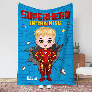 Gift For Kid, Personalized 06TOTN041023PA Blanket, Hero Kid In Training - Blanket - GoDuckee