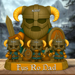 Game Dad Plaque - Personalized Gifts For Dad 04naqn050525 - Shaped Plaques - GoDuckee