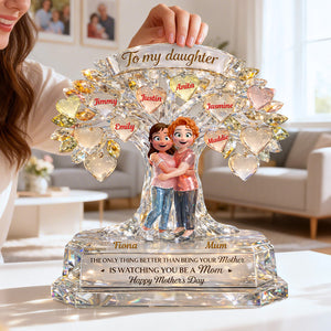 To My Daughter Acrylic Plaque - Personalized Mother's Day Gifts 01tomg120326 - Shaped Plaques - GoDuckee