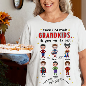 Personalized Gifts For Grandma Shirt The Best Grandma 02QHDT150224PA - 2D Shirts - GoDuckee