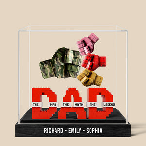 Legend Fist Bump Dad Acrylic Plaque Personalized Gifts For Dad 06OHQN170525 - Shaped Plaques - GoDuckee