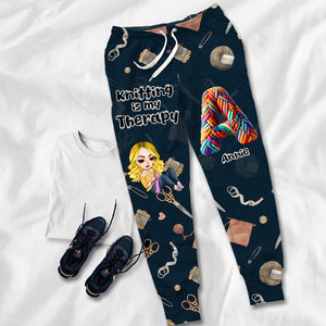 Personalized Gifts For Knitting Lovers Sweatpants Wood Alphabet Letter 02KALU130225HH - Shorts and Pants - GoDuckee