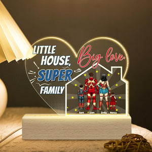 Little House Big Love Personalized Led Light, Family Gifts 01KAPU040124TM - Led Night Light - GoDuckee