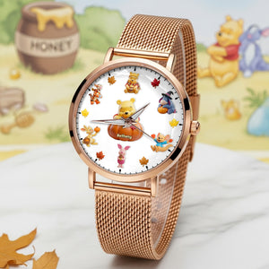 Cute Cartoon Mesh Strap Quartz Watch - Personalized Gifts For Cartoon Lovers 02pgmg210725 - Quartz Watch - GoDuckee