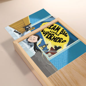 Personalized Gifts For Kid Light Frame Dream Big Superhero 03QHMH110124 - Canvas Print - GoDuckee