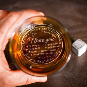 Personalized Gifts For Couple Engraved Whiskey Glass 01htpu030624 - Drinkware - GoDuckee