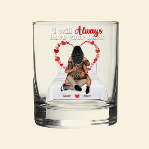 Personalized Gifts For Couple Round Whiskey Glass 01qhqn150125hh - Whiskey Glass - GoDuckee