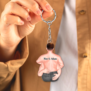 Personalized Gifts For Naughty Couples Keychain 10QHHU110125TM - Keychains - GoDuckee