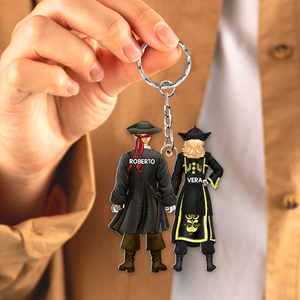 Personalized Gifts For Pirate Couple Keychain 13qhhu110125pa - Keychains - GoDuckee