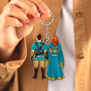 Personalized Gifts For Couple Keychain 05HUQH100124HG - Keychains - GoDuckee