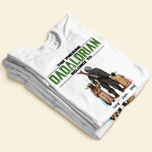 This Awesome Dadalorian Belongs To, Personalized Shirt, Gift For Dads, 01huhu310523hh - Shirts - GoDuckee