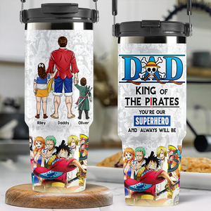 Pirate Dad 30oz Tumbler With Handle - Personalized Gifts For Dad 022ACHU010425PA - Tumbler Cup - GoDuckee