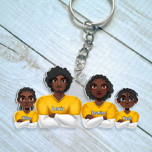 Personalized Gifts For Football Lover Family Keychain 032QHHU200125HG - Keychains - GoDuckee