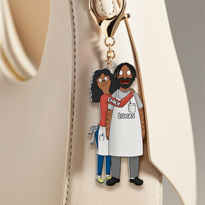 Personalized Gifts For Couple Keychain 01QHHU050225HG - Keychains - GoDuckee