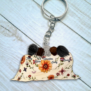 Personalized Gifts For Mom Keychain Mom And Daughters 02QHHU250225HH - Keychains - GoDuckee