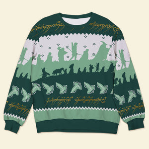 Gift For Movie Fans, Personalized Knitted Ugly Sweater, TV Series Fan Sweater, Christmas Gift 01HUXX280923 - AOP Products - GoDuckee