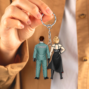 Personalized Gifts For Couple Keychain 14qhhu110125pa - Keychains - GoDuckee