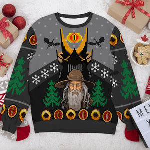 Gift For Movie Fans, Personalized Knitted Ugly Sweater, TV Series Fan Sweater, Christmas Gift 01HUXX280923 - AOP Products - GoDuckee