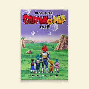 Best Dad Ever, Personalized Canvas Poster, Gift For Dads, 01huhu010623hh - Poster & Canvas - GoDuckee